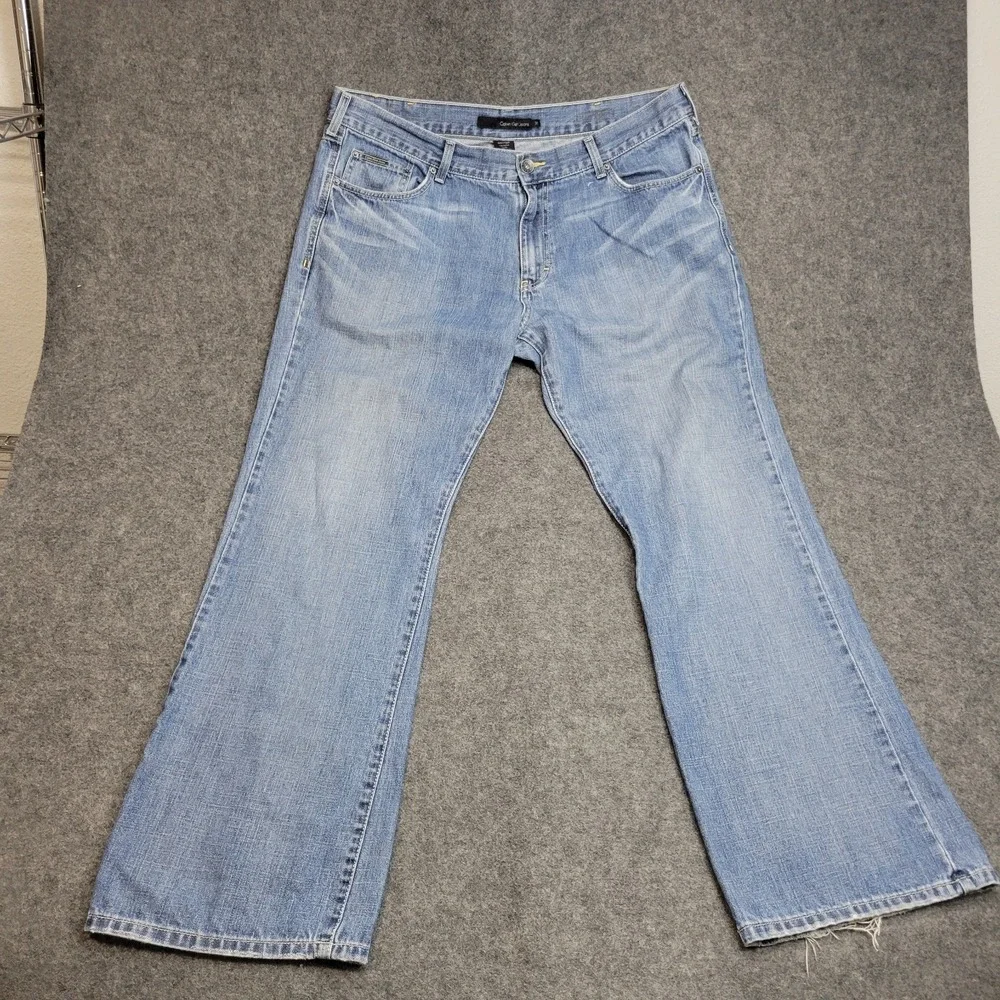Calvin Klein Jeans Mens 38X32 Denim Streetwear Grunge Americana Straight Leg